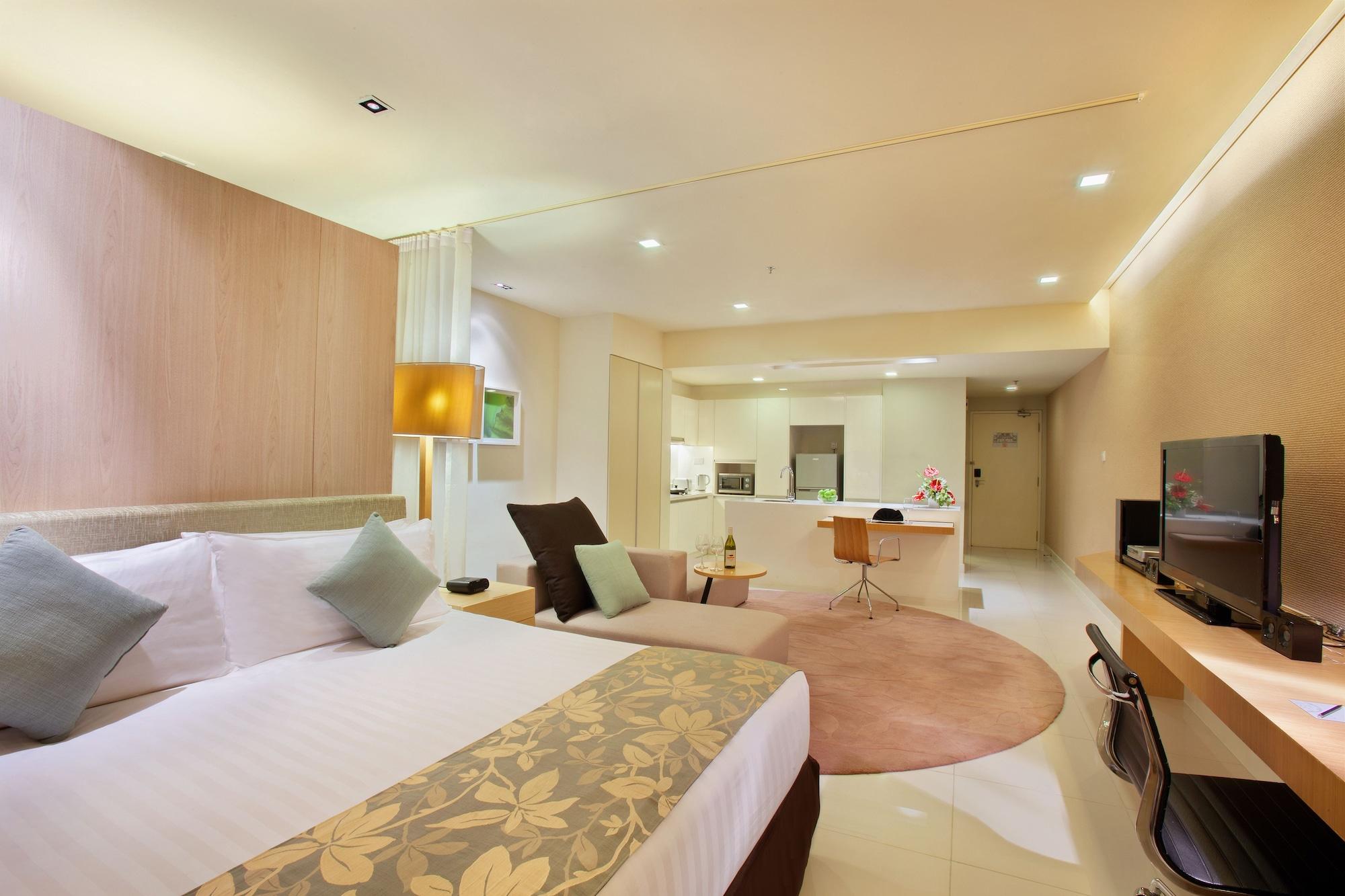 Parkroyal Serviced Suites Kuala Lumpur Quarto foto A typical studio apartment