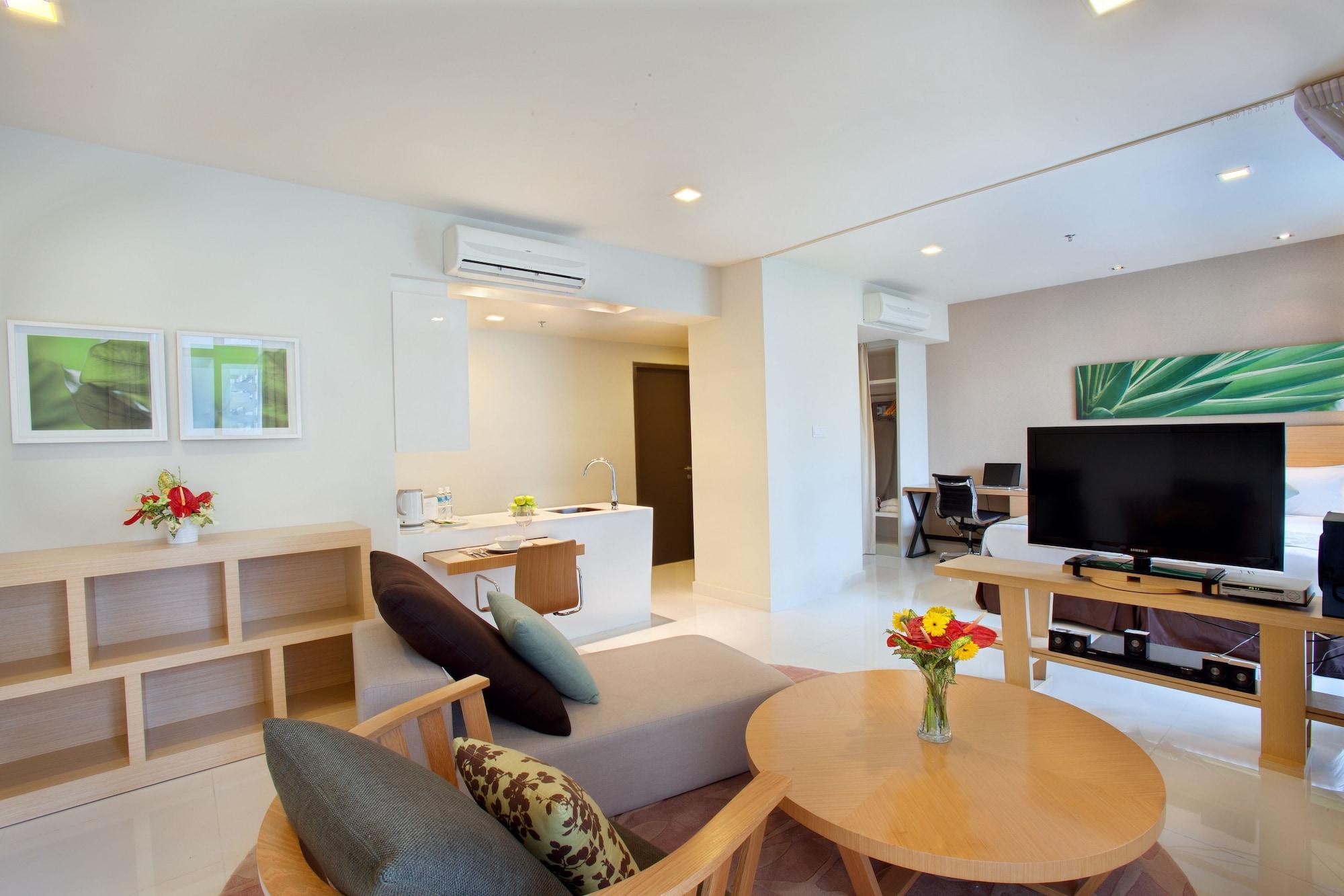 Parkroyal Serviced Suites Kuala Lumpur Exterior foto A typical apartment at the park