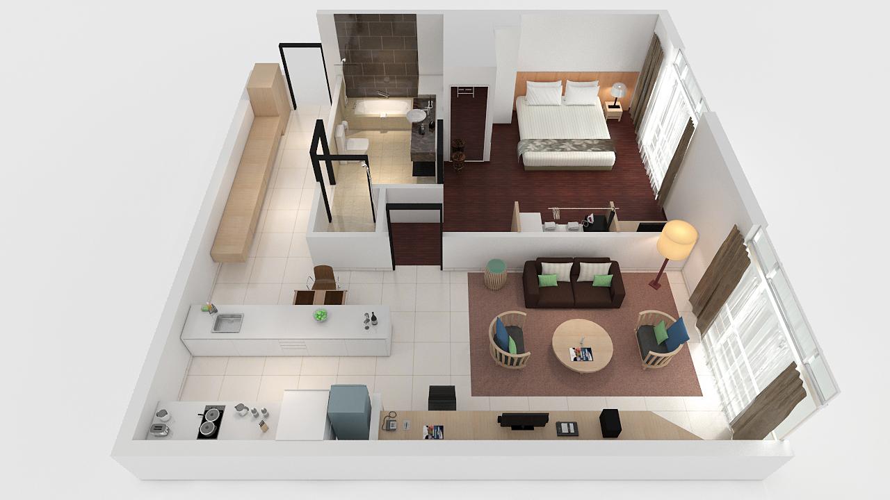 Parkroyal Serviced Suites Kuala Lumpur Exterior foto 3D floor plan